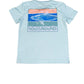 Teal SS Performance Tee - Shark - Southern Belle Boutique