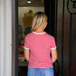 Ruby Striped Tee - Southern Belle Boutique