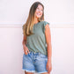 North Top - Slate Green - Southern Belle Boutique
