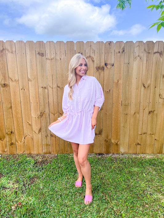 Reign Lilac Tunic Dress - Southern Belle Boutique