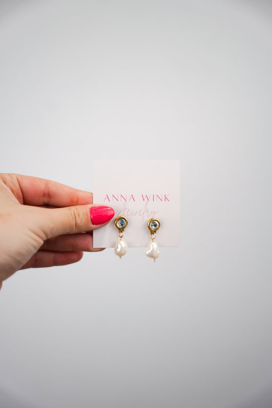 Pearl Drop Earrings - Southern Belle Boutique