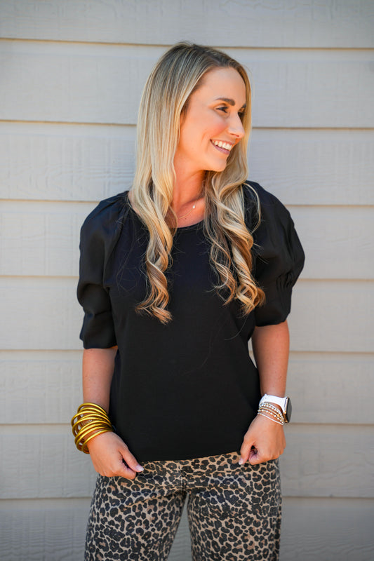Kera Top - Black - Southern Belle Boutique