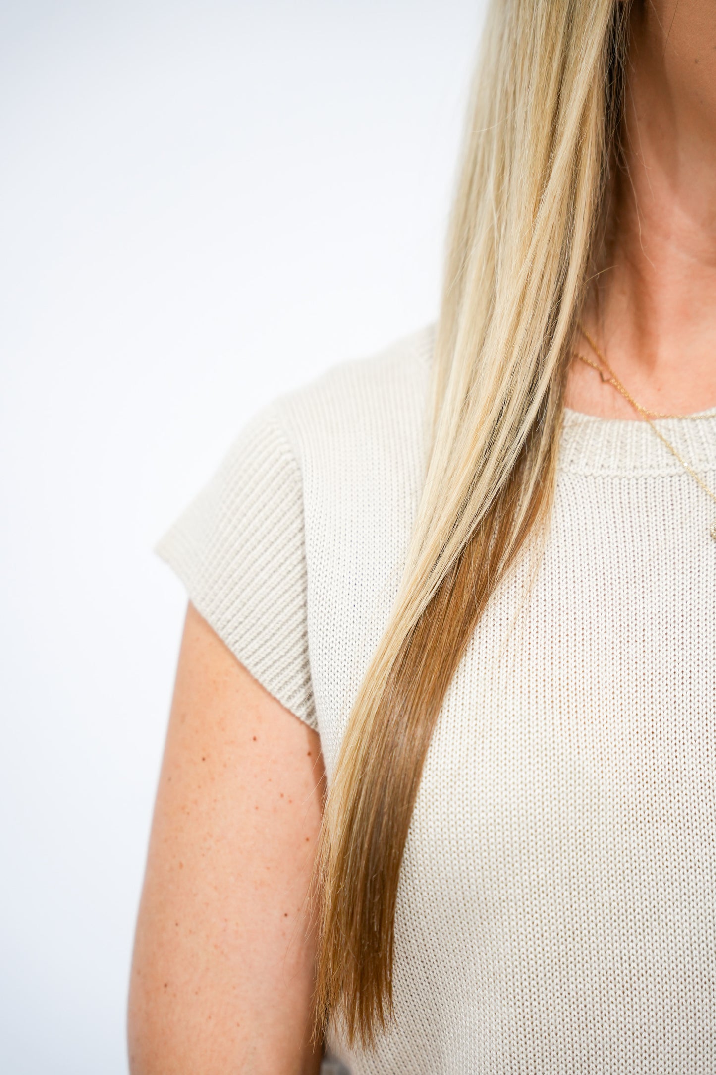 Pearl Cap Sleeve Sweater - Southern Belle Boutique