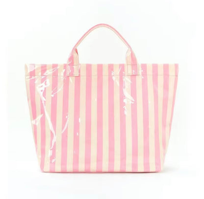 Waterproof Striped Summer Bag - - Southern Belle Boutique