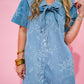 Dreamy Days Light Blue Denim Dress - Southern Belle Boutique