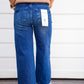 High Rise Crop Wide Leg Jean - Bow Detail