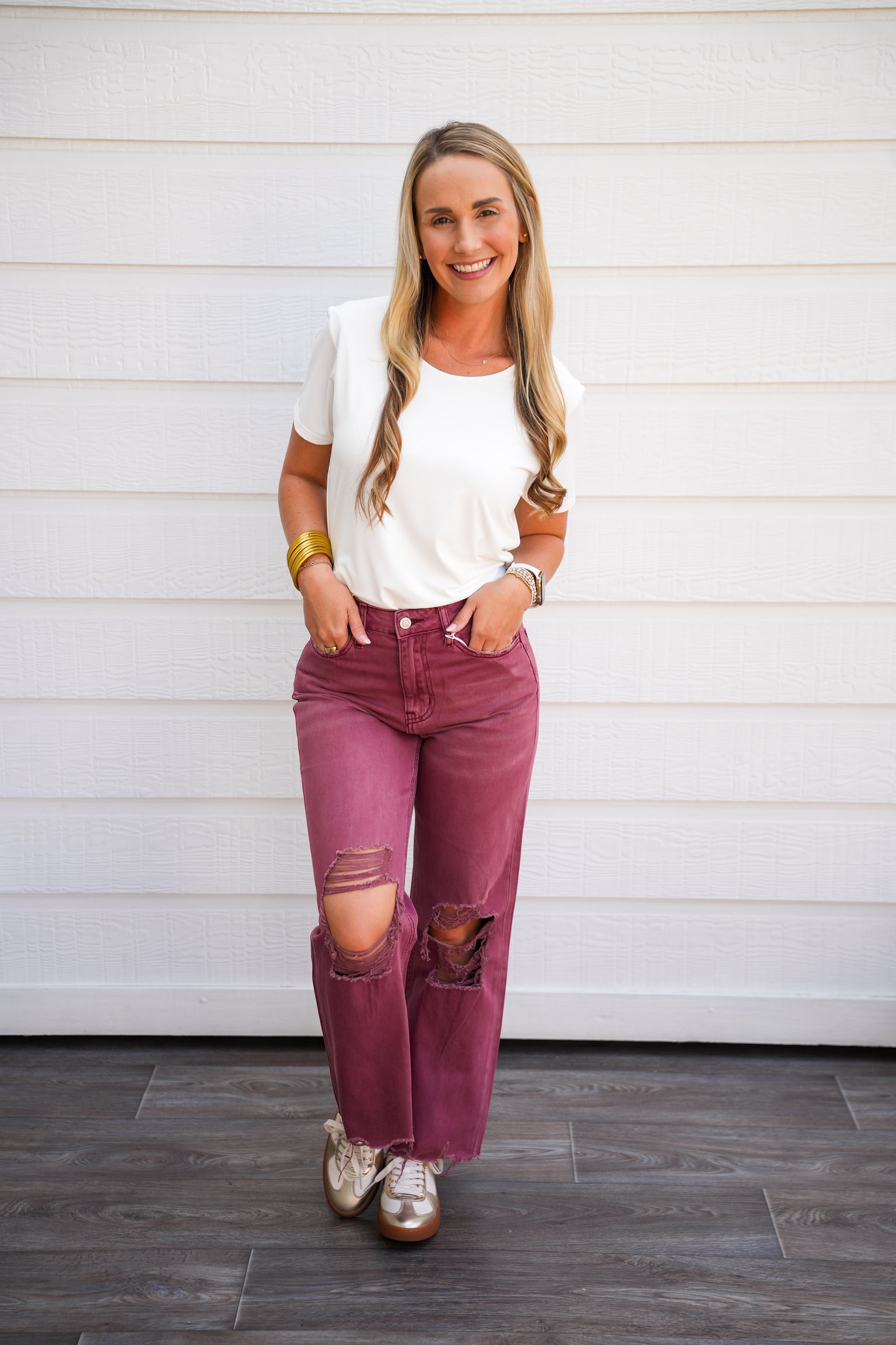 Super High Rise 90's Vintage Crop Flare Jeans - Russet Brown - Southern Belle Boutique