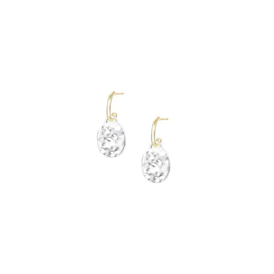 Horizon Mini Drop Earrings in Gold/Silver