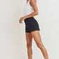 USA Black Frayed Shorts - Southern Belle Boutique