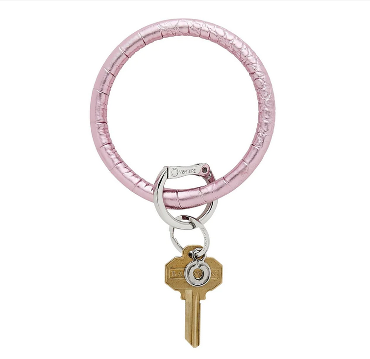 Leather Big O Key Ring - Southern Belle Boutique