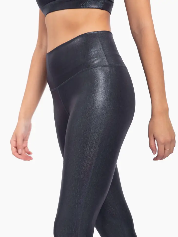 Bronze - Iridescent Holo Foil High-Waisted Leggings - Southern Belle Boutique