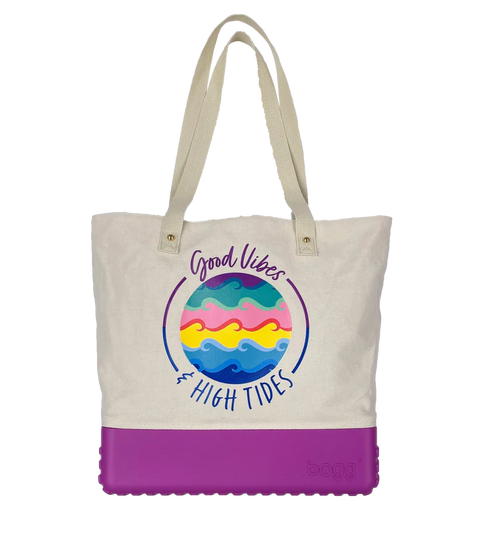 Good Vibes Canvas Bogg Bagg - Southern Belle Boutique