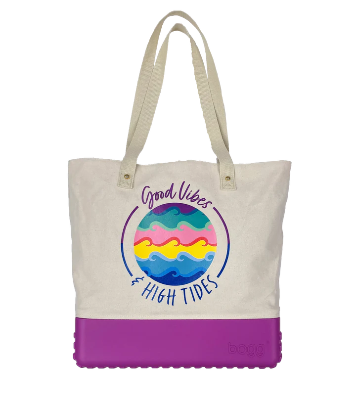Good Vibes Canvas Bogg Bagg - Southern Belle Boutique