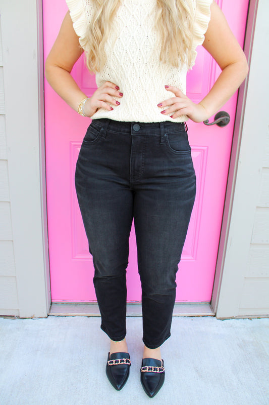 Rachael High Rise Mom Jean - Uplifting - Southern Belle Boutique