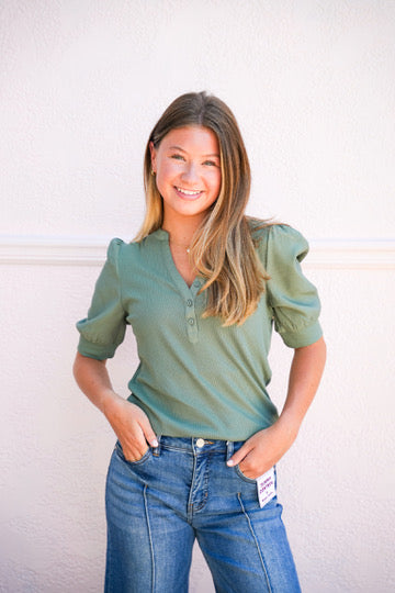 Tanner Top - Slate Green