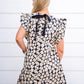 Black Floral Dress w/Back Tie