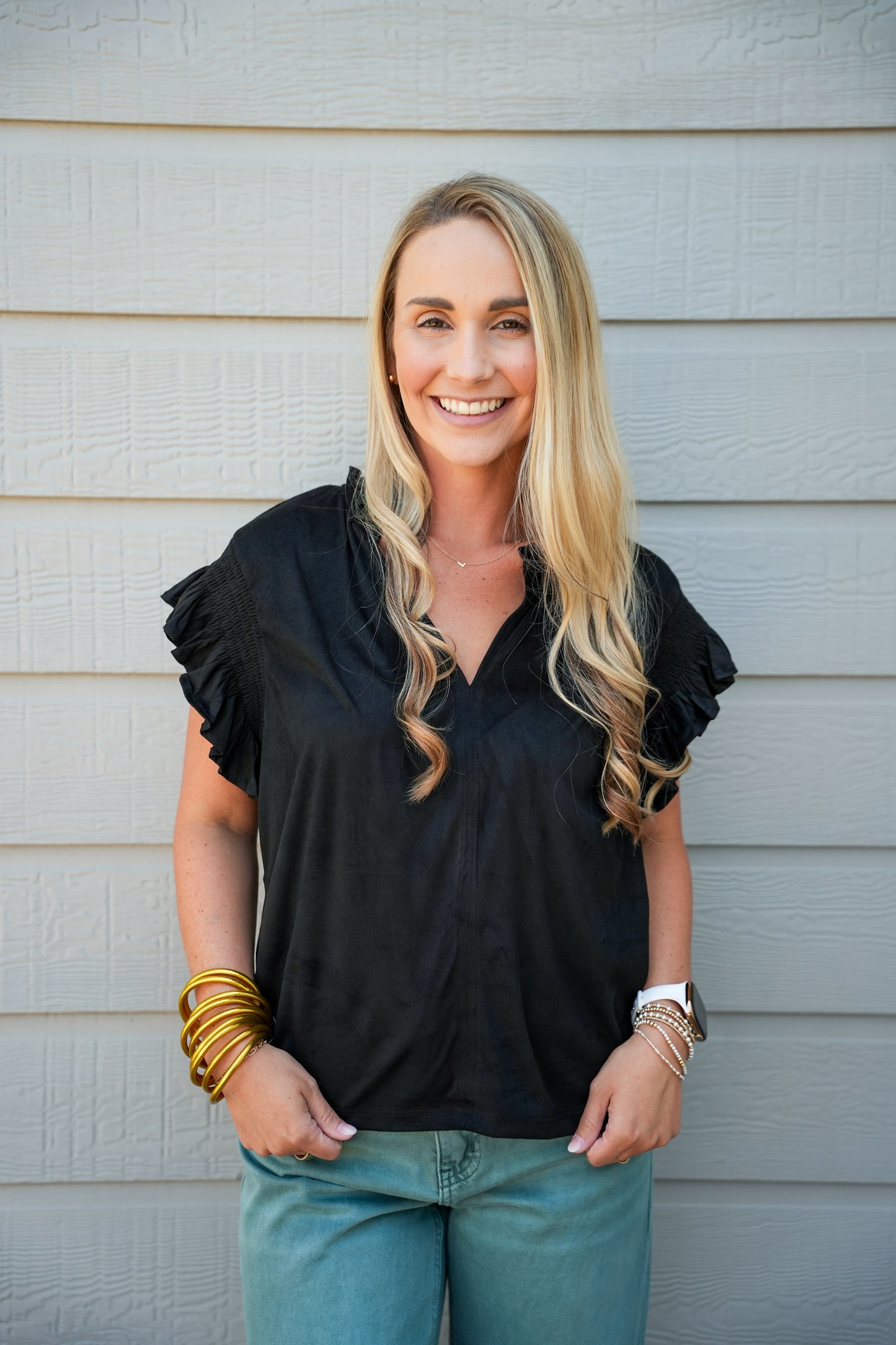 Nicola Top Suede - Black