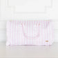 Ruffled Nylon Weekender - Pink Polka Stripe