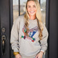 Faux Rhinestone Duck Sweatshirt