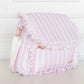 Diaper Bag - Pink Polka Stripe