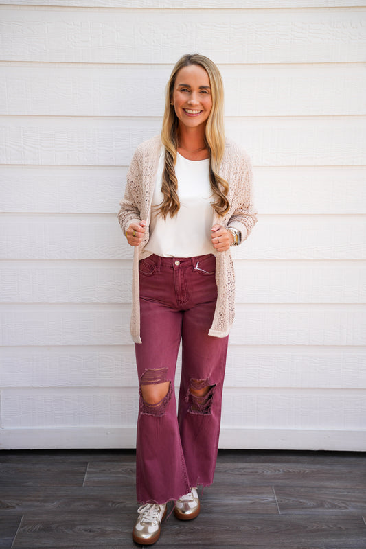 Big Dreams Cardigan - Jet Stream