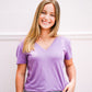Ashton Tee - Wildberry Slub - Southern Belle Boutique