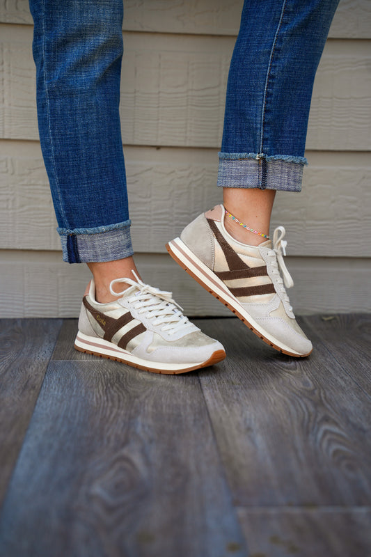 Daytona Blaze Trainer Gold/Dark Brown/Cameo