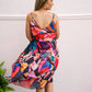 Donna Asymmetrical Print Dress