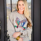 Faux Rhinestone Duck Sweatshirt