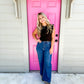 Kelsey HiRise Ankle Flare w/Line - Quality Wash - Southern Belle Boutique