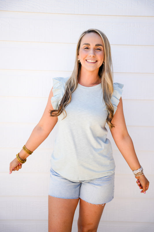 North Tank - Aquamarine - Southern Belle Boutique