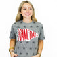 Game Day (Red) Gray Star Tee - Southern Belle Boutique