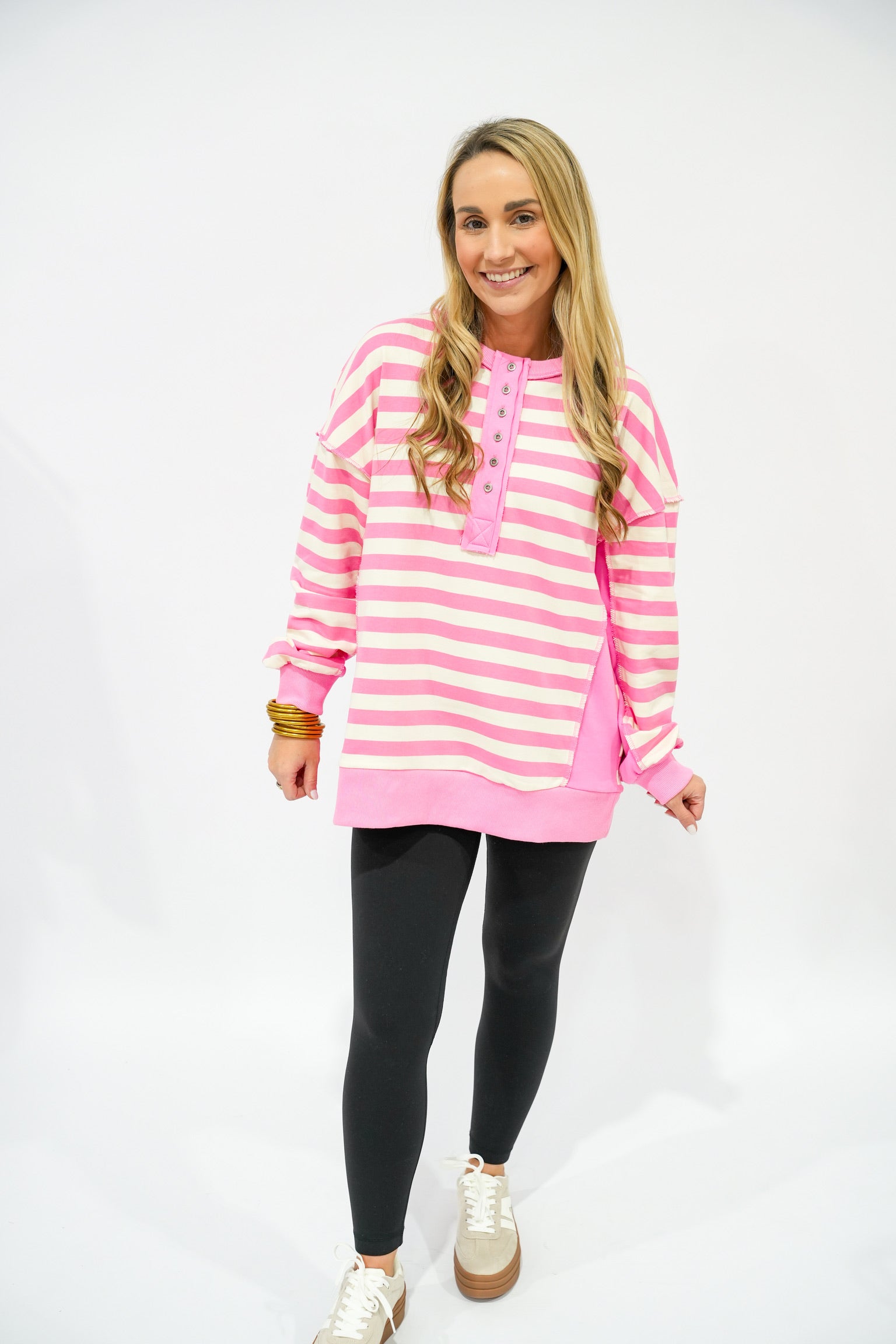 Cutie in Pink Striped Top - Southern Belle Boutique