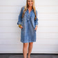 Anika Denim Dress - Medium Wash