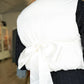 Puffer Vest w/Back Bow - Whip Cream