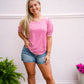 Smocked Cuff Puff Sleeve Striped Top - Fuchsia - Southern Belle Boutique