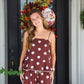Brown Polka Dot Pant Set
