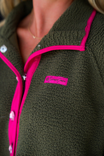 Brianna Cannon Green Fleece Set - Southern Belle Boutique