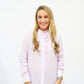 Lavender Frill Neck Blouse - Southern Belle Boutique