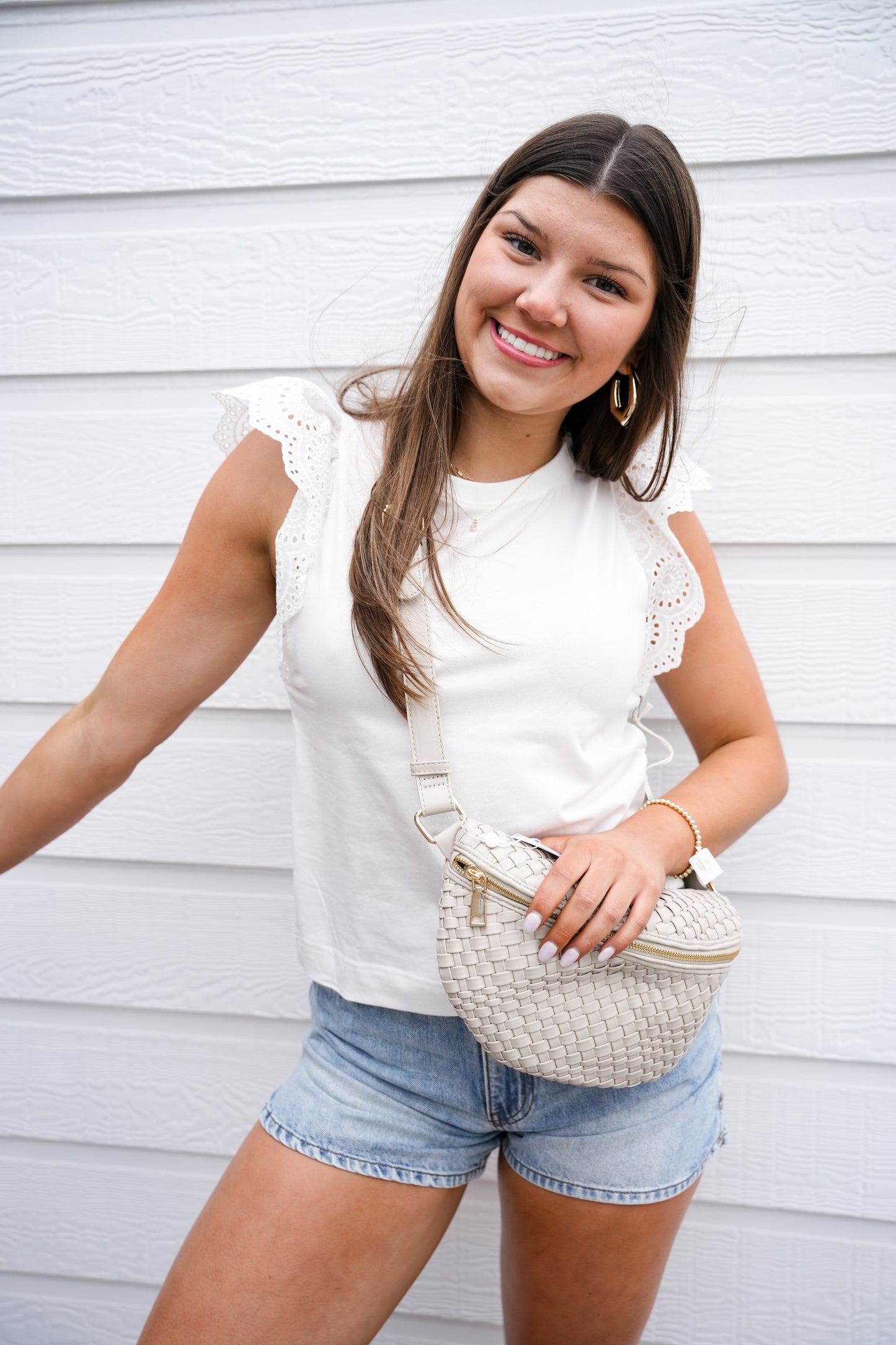 Kiara Top - White - Southern Belle Boutique