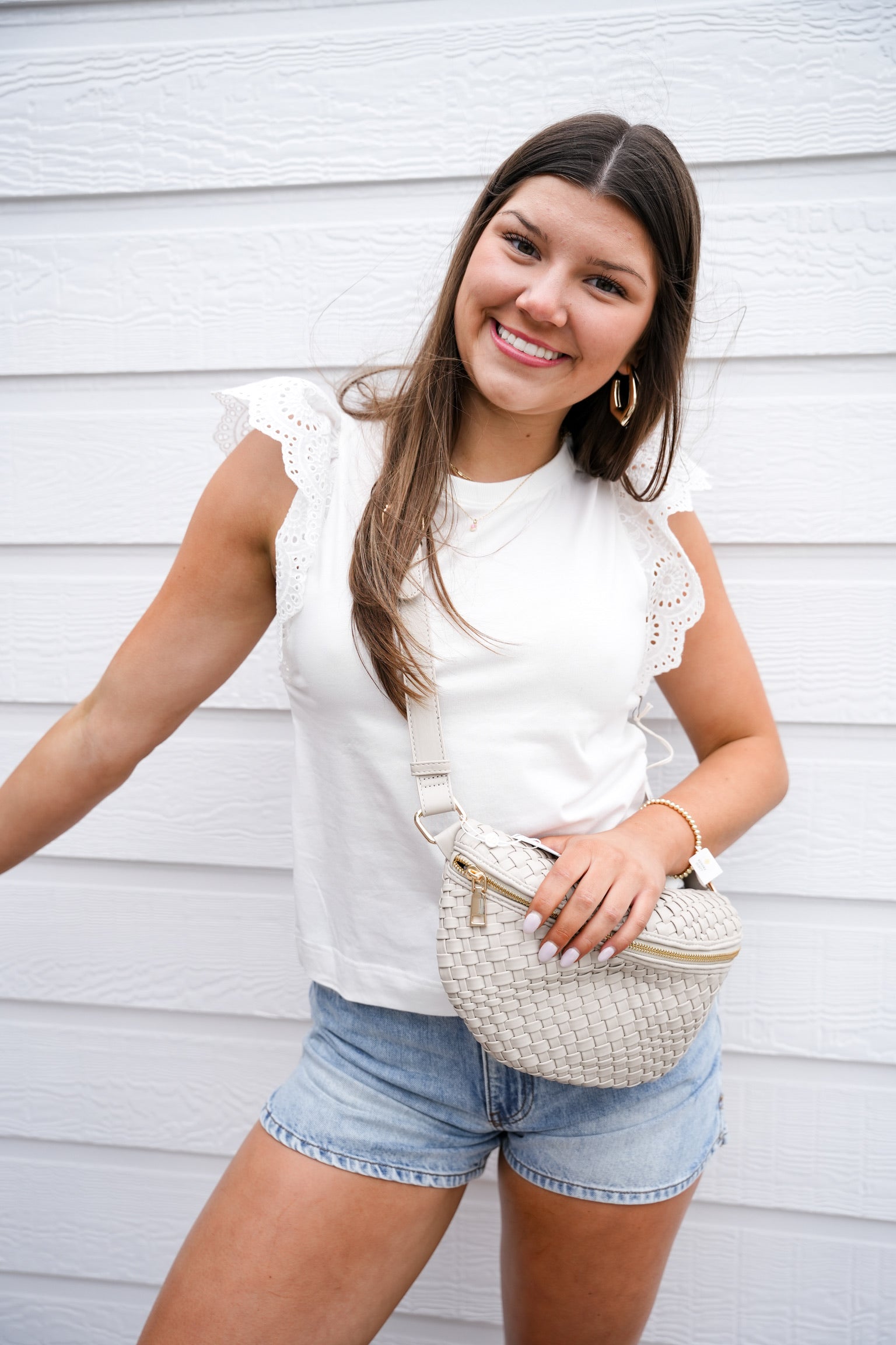 Kiara Top - White - Southern Belle Boutique