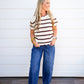 Espresso Scalloped Neck Sweater