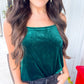 Lima Strap Cami - Forest Velvet - Southern Belle Boutique