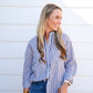 Black Striped Button Down Shirt