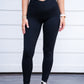 Black High Waist Crossover Legging