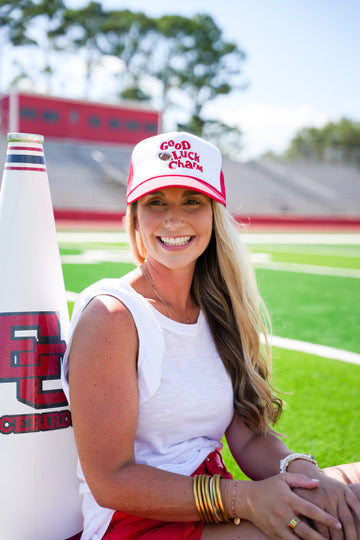 Good Luck Charm Football Trucker Hat - Southern Belle Boutique