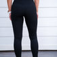 Black High Waist Crossover Legging
