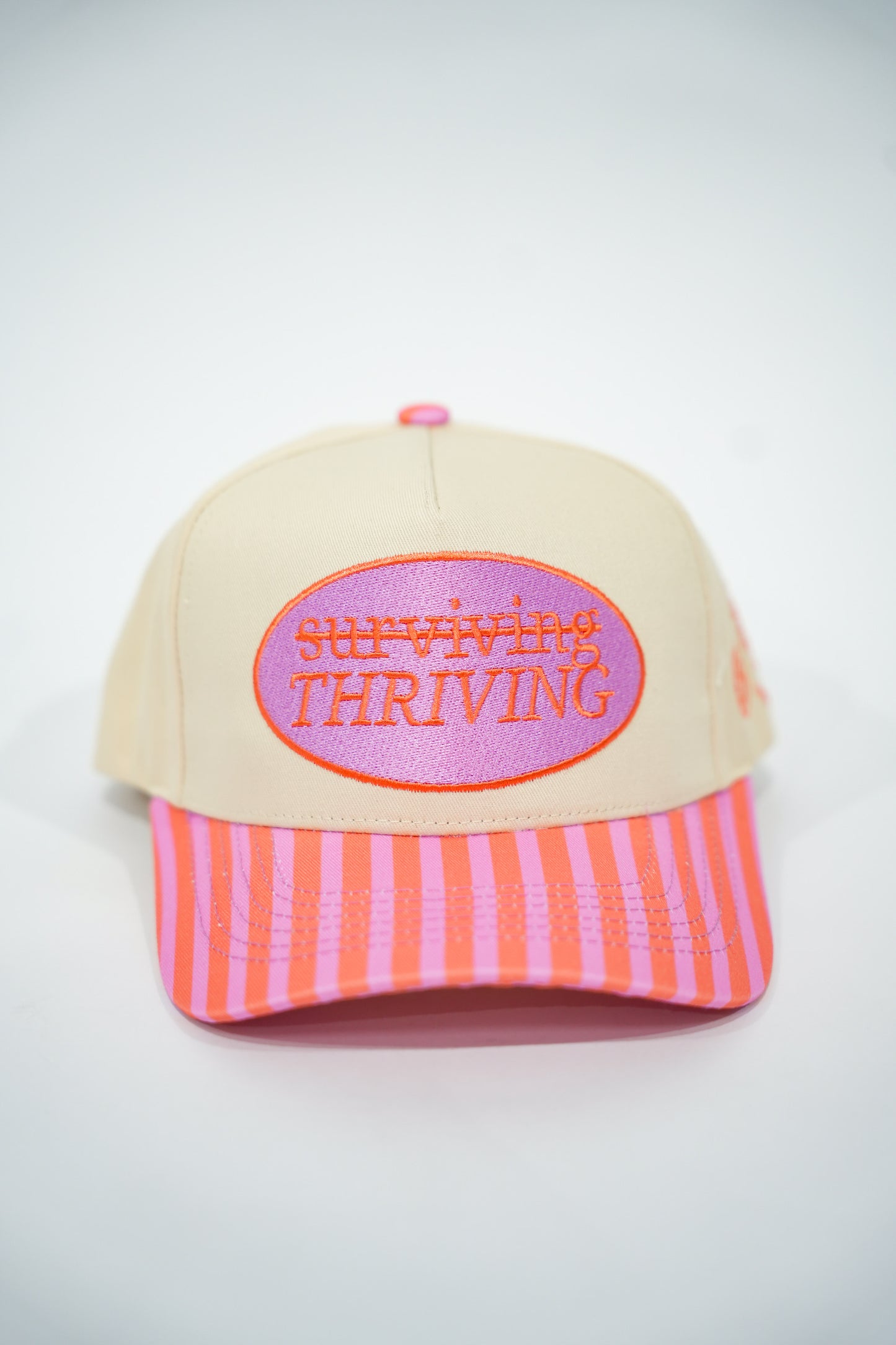 Thriving Striped Trucker Hat - Southern Belle Boutique