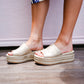 Harbor Platform Slide Sandals - Gold - Southern Belle Boutique