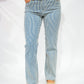 Kelsey High Rise Ankle Flare - Navy/Ivory Striped - Southern Belle Boutique